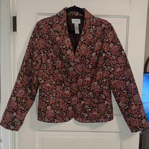 Floral Brocade Blazer